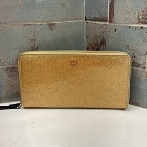 Kate Spade New York Holiday Gold Glitter Wallet